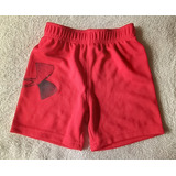 Under Armour Pantalón Corto Short Niño Talla 24 Meses Rojo