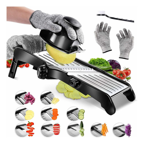 Mandolina Mandoline Food Slicer- Verduras De Acero Inoxi Bbt