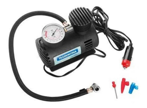 Compressor Ar Portátil Carros 300 Psi 50 W 12v - Tramontina Cor Preto 110v