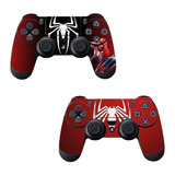 Par Skins Controle Playstation 4 Ps4 Fat Slim Pro Spider Man