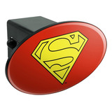 Superman Cape Logo Oval Tow Trailer Hitch Cover Plug Insert