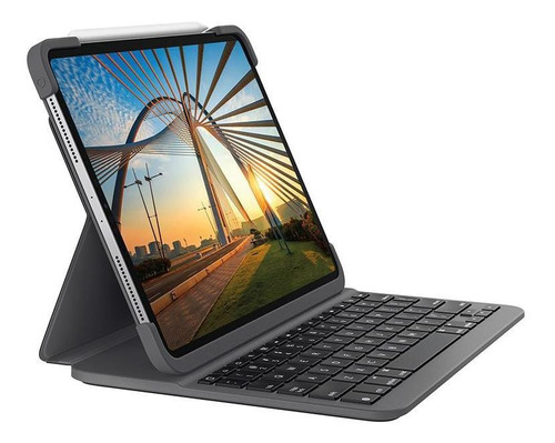 Capa Com Teclado Logitech Slim Folio Pro Para iPad Pro 12.9