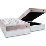 Cama Box Baú Casal: Colchão Molas Masterpocket Ensacadas Pl