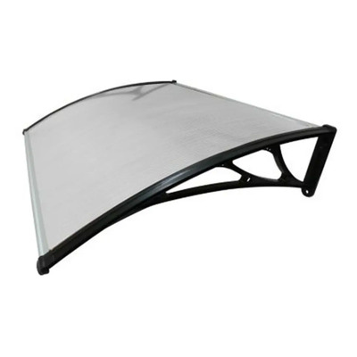 Toldo Alero Policarbonato 115x80cm Blanco Protección UV Impermeable | Meses sin interés