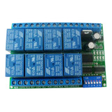 12 V 8ch Rs485 Relé Modbus Rtu Protocolo De Puerto Serie Rem