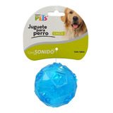 Fancy Pets Juguete Pelota Prisma Chica C/sonido Texturizada Color Azul