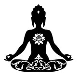 Adesivo Buda Om Meditação Indu Índia Parede Quarto