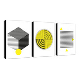 Cuadros Decorativos Modernos Trípticos Geométrico 036