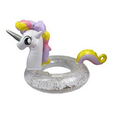 Flotador Inflable Gigante De Unicornio Con Lentejuelas