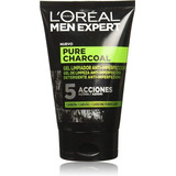 Hombres. Loreal Gel Limpieza Facial Carbon Purificante