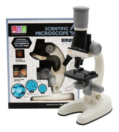 Kit Microscopio Compuesto Con Luz 100x A 450x + Env. Gratis