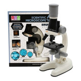 Kit Microscopio Compuesto Con Luz 100x A 450x + Accesorios