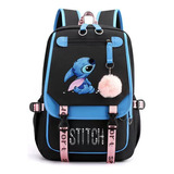 Mochila Casual De Tela Oxford Lilo And Stitch Del Mismo Esti Color 01