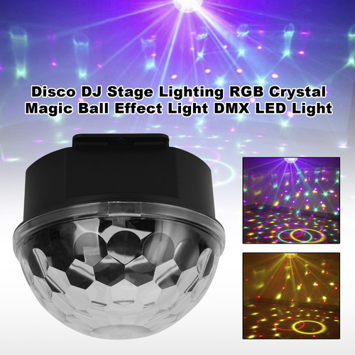 Disco Dj Escenario Iluminación Rgb Cristal Mágico Bola Efect