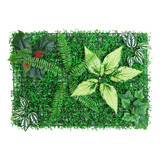 Topiario De Pared De Plantas Artificiales, Hojas Verdes,