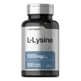 Horbaach L-lisina 1000 Mg 180 Tabletas Hecho En Usa 