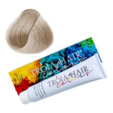 Kit Tintura Tróia Hair  Profissional Troia Colors Tom 10.89 Louro Claríssimo Pérola Para Cabelo