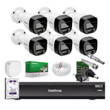 Kit Câmera Intelbras 6 Full Color 1220, Dvr Imhdx 3008, 1tb 