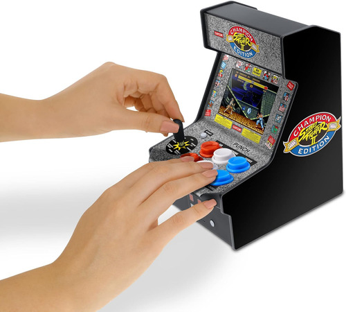 Micro Arcade Retro Street Fighter Il Ed. Campeón - My Arcade Color Negro