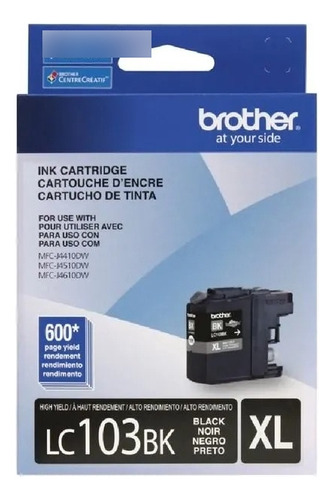 Cartucho Tinta Original Brother Lc103bk - Black Standard
