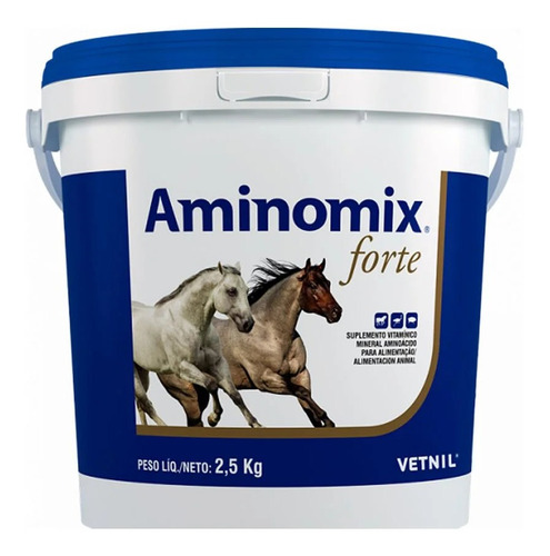 Suplemento Vitamínico Vetnil Aminomix Forte - 2,5kg