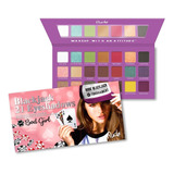 Paleta De Sombras. Blackjack Bad Girl. Rude Cosmetics.