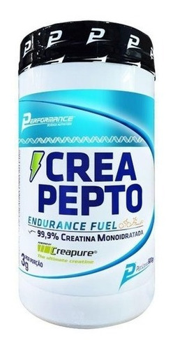 Creatina Monoidratada Creapepto Endurance 600g Performance Sabor Without Flavor