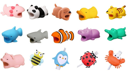 Protector De Cable Usb Animal Para iPhone Y Android Pandutek