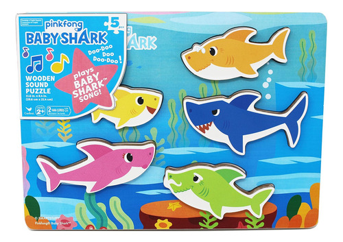 Pinkfong Baby Shark - Rompecabezas Musical De Madera Con Son