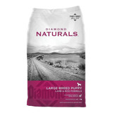 Alimento Diamond Naturals Large Breed Puppy Para Perro Cachorro De Raza Grande Sabor Cordero Y Arroz En Bolsa De 9kg