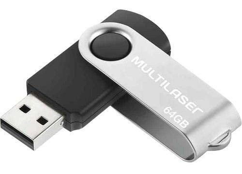 Pen Drive Multilaser 64gb Twist Original Pronta Entrega