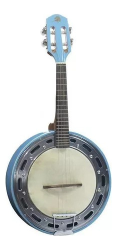 Banjo Marquês Azul Eletrico Passivo +capa +afinador+ Palheta