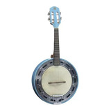 Banjo Marquês Azul Eletrico Passivo +capa +afinador+ Palheta