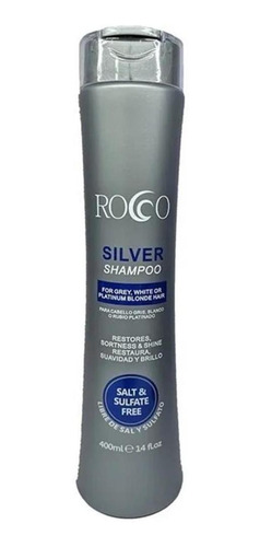 Shampoo Silver Para Cabellos Platinados, Rubios Y Blancos 