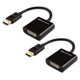 Cable Matters Paquete De 2 Adaptadores Displayport A Dvi (a.