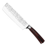 Cuchillo Hacha Nakiri 5.5x30cm Cocina Chef Plateado-flex