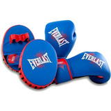 Kit Boxeo Infantil Juvenil Everlast Guantes 8 Oz + Focos Cke