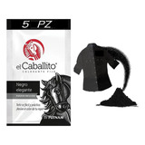 Colorante Caballito Telas Ropa Polvo Negro Elegante (5pz)
