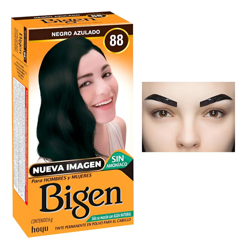 Tinte Bigen En Polvo Semi Permanente Aplicación Cejas Henna | Envío gratis