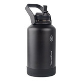 Termo Con Tapa Y Sorbete Incluido 1.9 L Thermoflask Color Negro