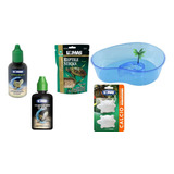 Kit Tortuguero Equipado Alimento Vitamina Calcio Aclarador