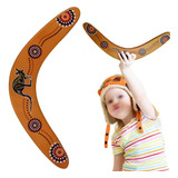 Boomerang De Madera Flying To The Device V-word Dart Al Aire