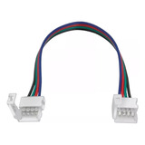 Conector Doble Para Tira Led 5050 Rgb Colores Con Cable