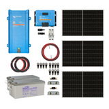 Kit Solar Off Grid Ups 12/220v 4,8kwh X Día 800va Mppt 70a