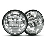 Luces Led Auxiliares Cromadas Para Motocicletas, 4.5 Pulgada