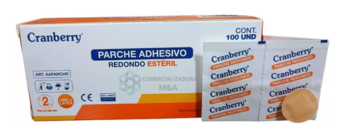 Parche Curita Redondo Para Vacuna Caja De 100 Unidades