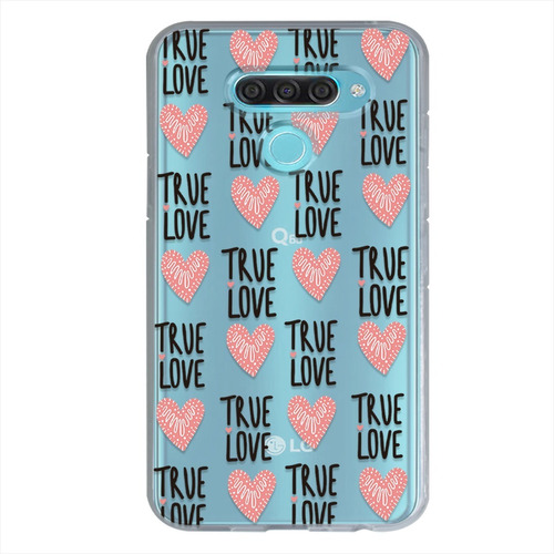 Funda LG Antigolpes Patrón De Corazones True Love