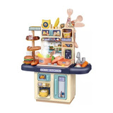 Cocina Cocinita Mini Infantil Luz Y Agua 32 Piezas 35 Cm