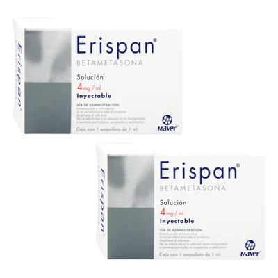 Betametasona 4 Mg\u002Fml Erispan Pack 2 Ampolletas Inyectables | MercadoLibre