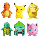 Kit 6 Figura Coleccionable Pokemon Pikachu Muñecos Coleccion